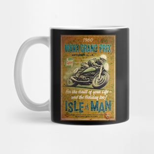 Vintage MotoR cycle racing poster Mug